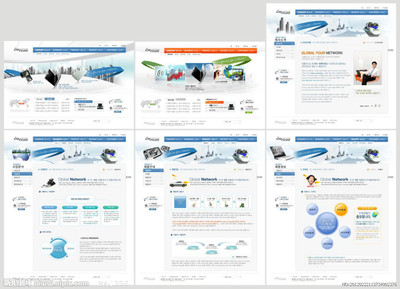 專業(yè)網(wǎng)頁模板與界面設(shè)計資源 韓文模板與源文件圖庫詳解
